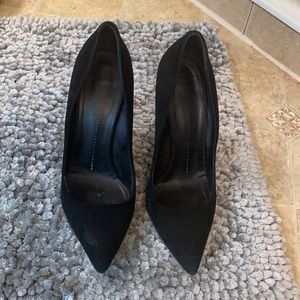 Giuseppe Zanotti Blac Suede Pointy Pump